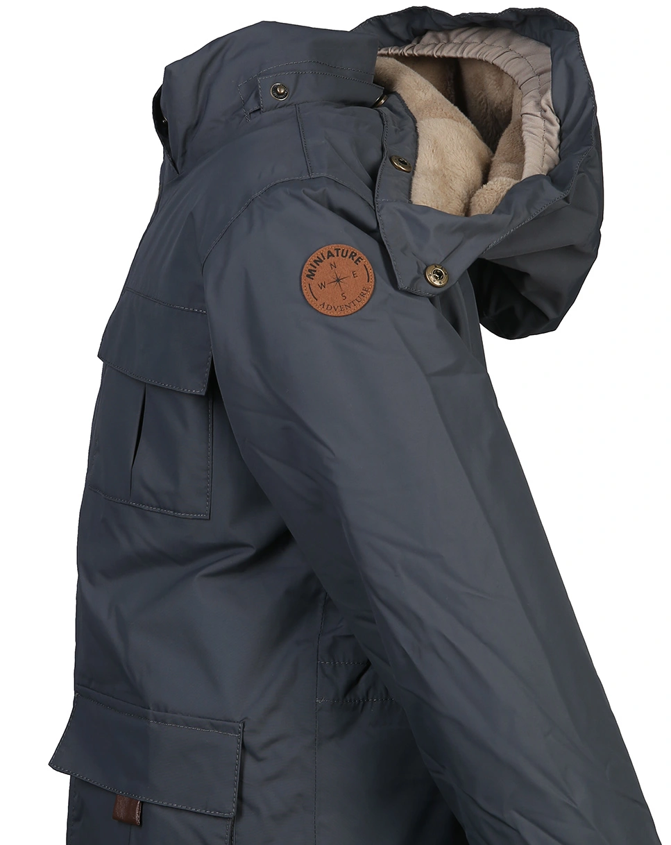 Winterjacke MATKASTOR in forged iron blue