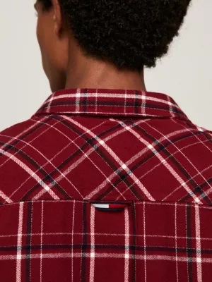Camisa xadrez escovada de corte clássico