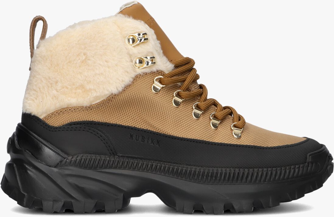 NUBIKK cognac nubikk hoge sneaker phosphor torin fur