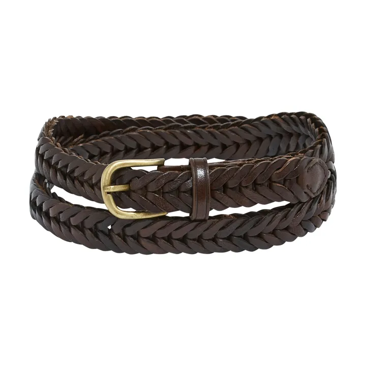 Dragon Diffusion Ceinture Tressée 2 cm | Marron