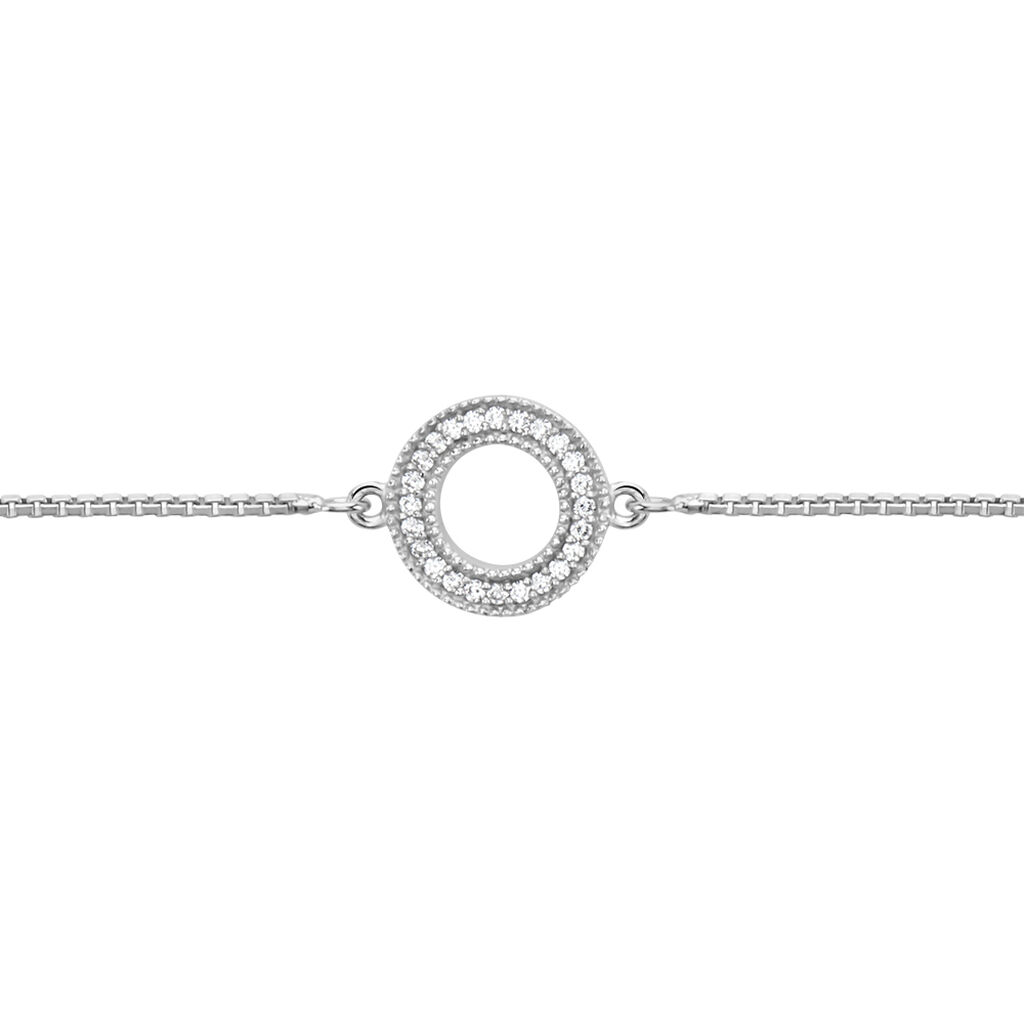 Bracelet Argent Blanc Anrai Oxydes De Zirconium