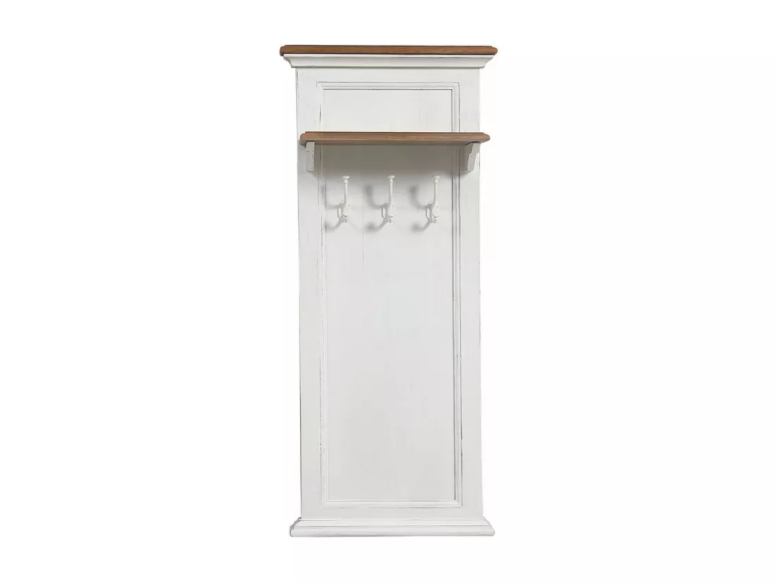 Meuble d'entrée module patères Bois Blanc - Esquisse Interior's