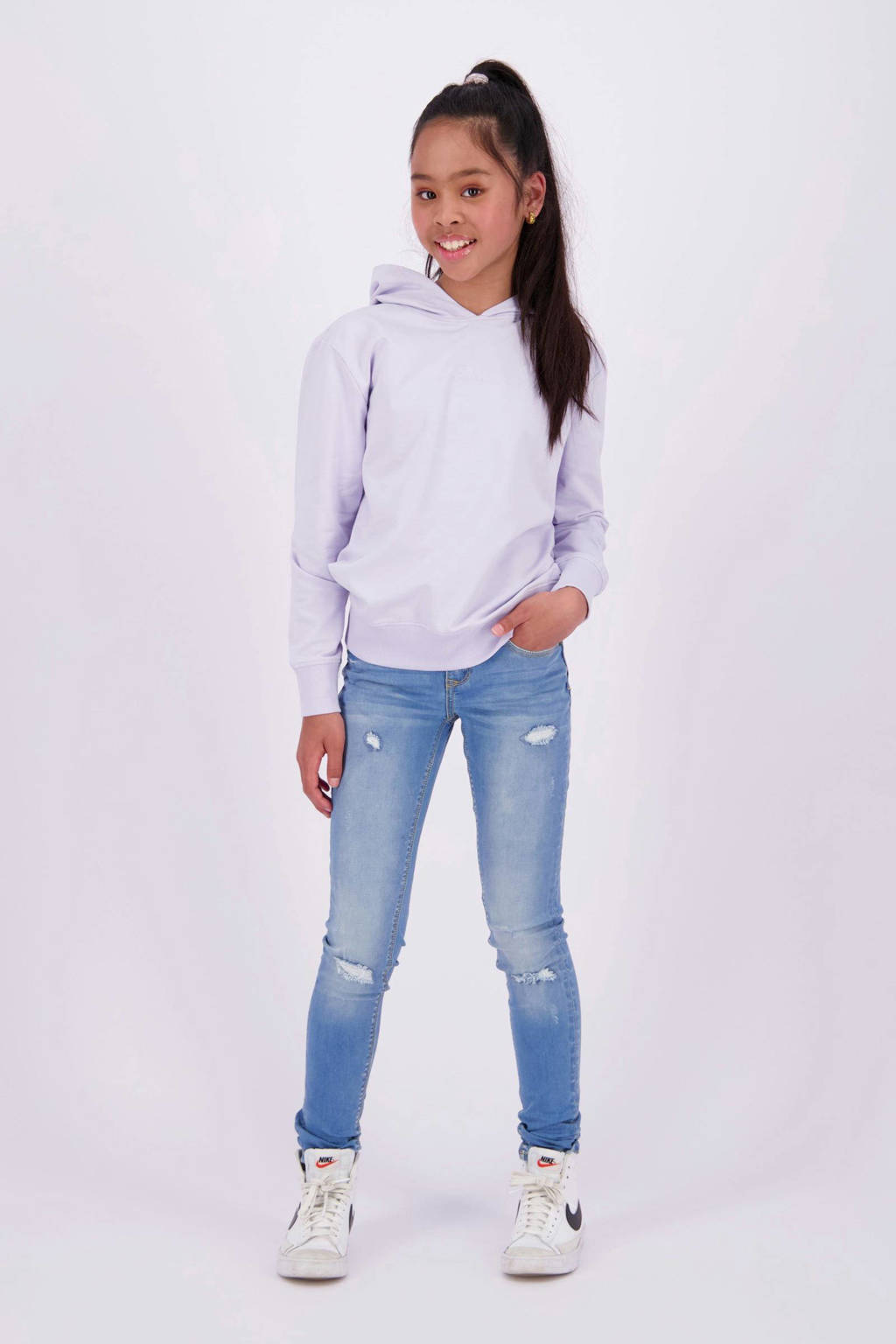 Raizzed skinny jeans Chelsea Crafted met slijtage mid blue stone