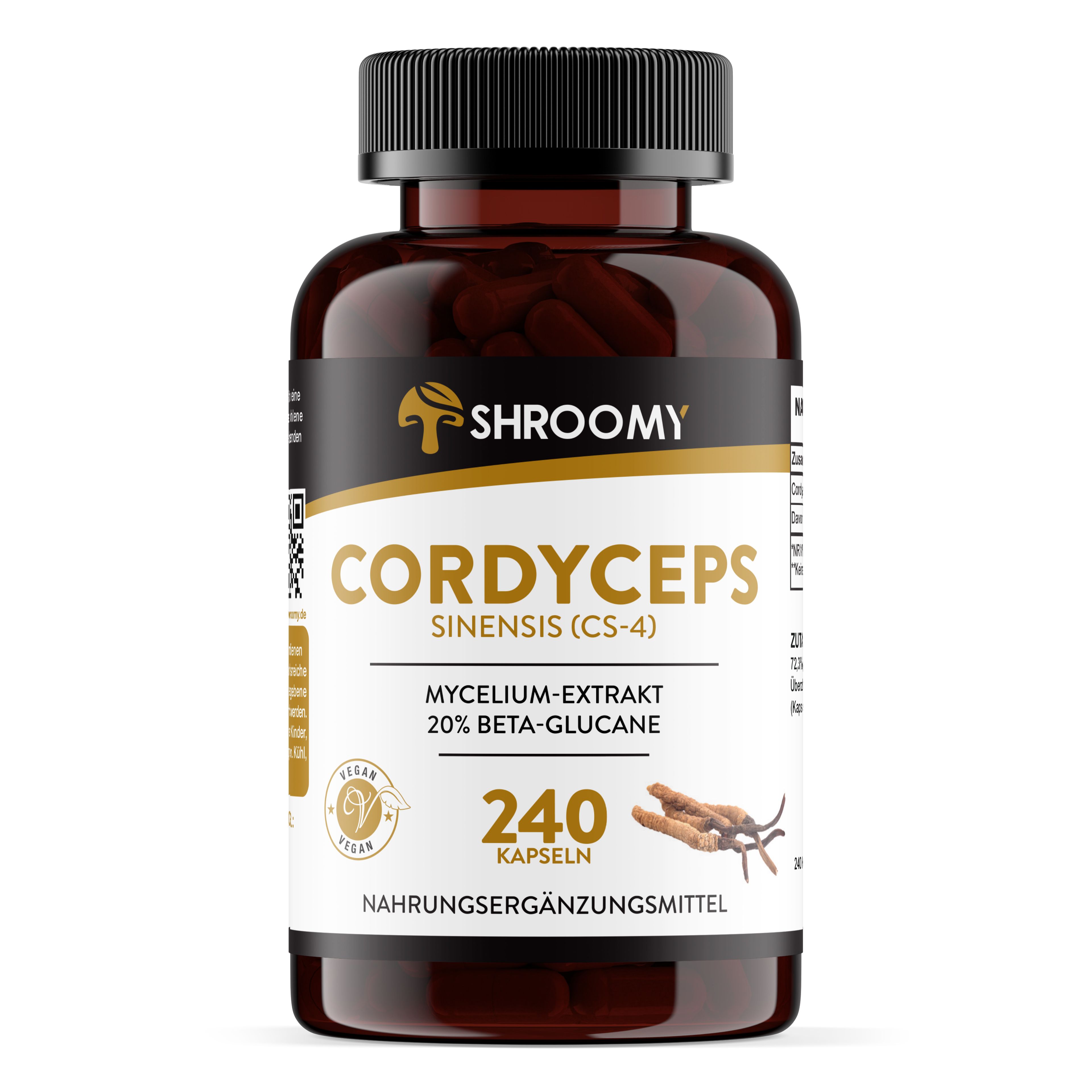 SHROOMY Cordyceps sinensis Extrakt Kapseln
