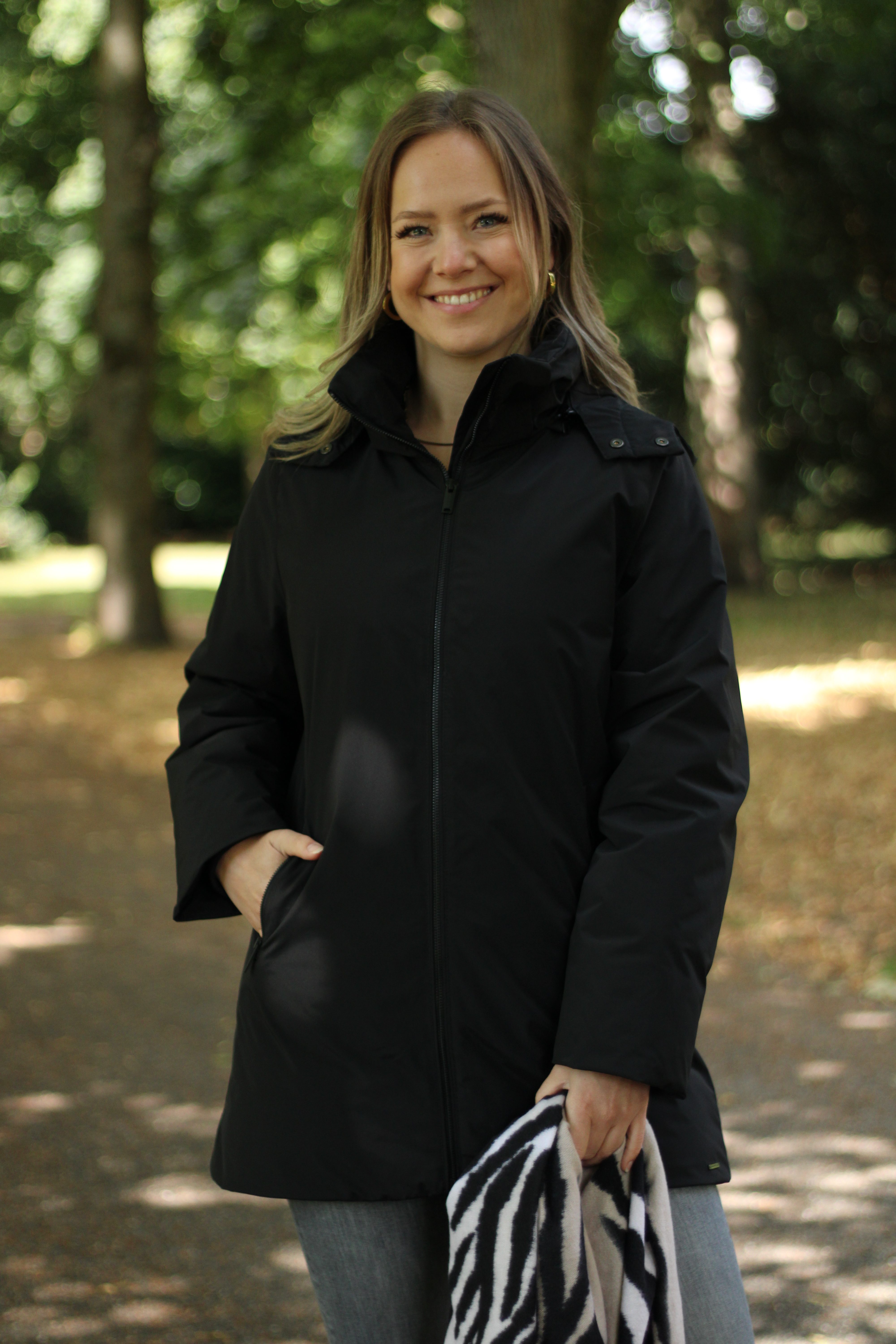 Rino & Pelle - Belinda Padded Jacket With Detachable Hood - Black