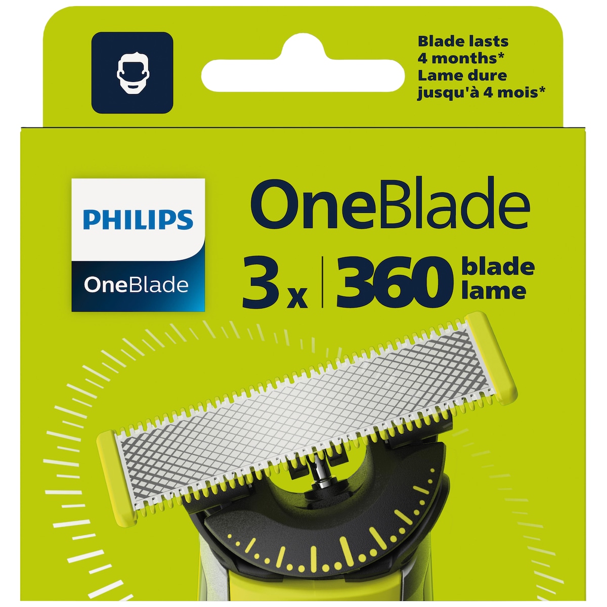 Philips OneBlade 360 barberblad QP430/50 (3-pk)