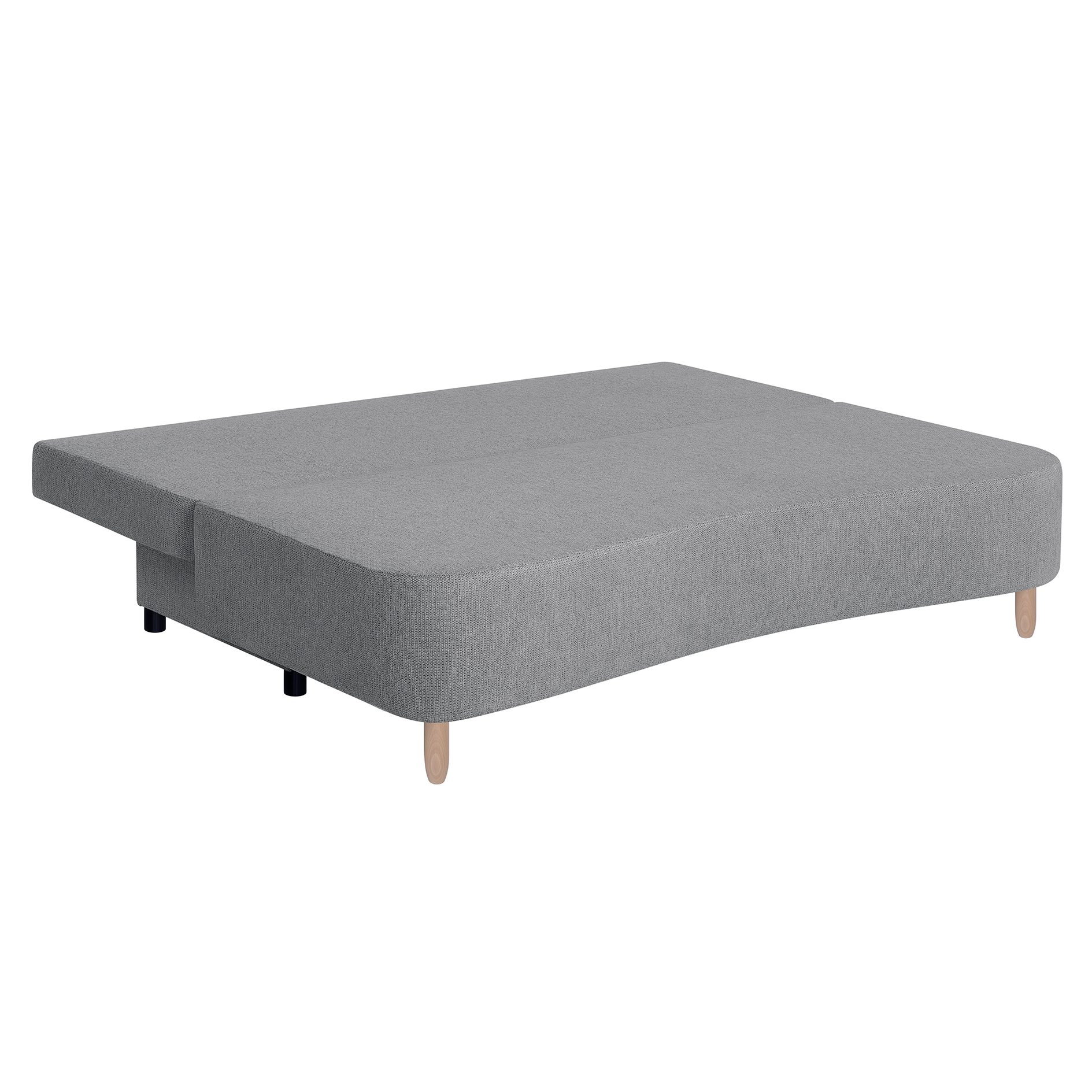 Schlafsofa - taupe - Federkern - Staukasten