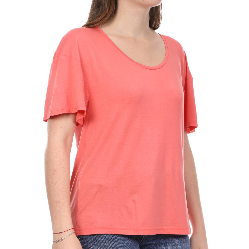 Teddy Smith T-shirt Corail Femme Teddy Smith Tifani