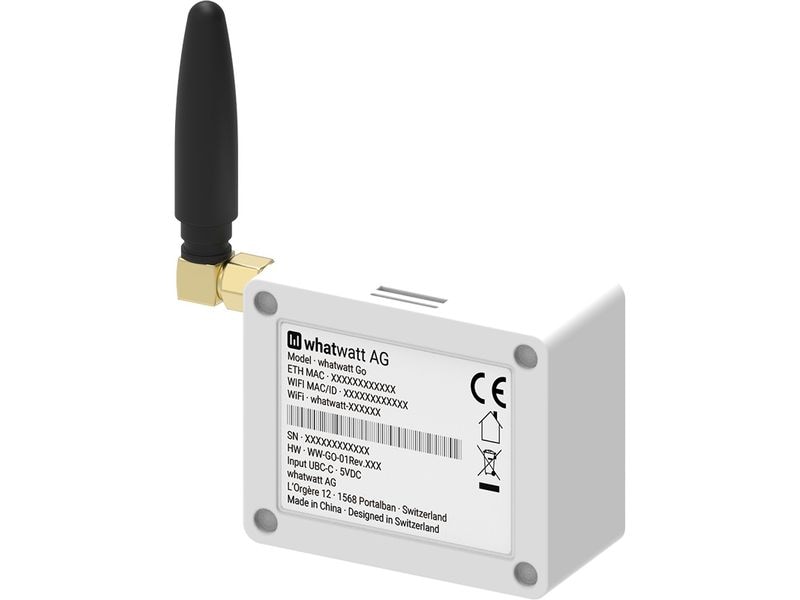 whatwatt Energiemessgerät WiFi-Energy Meter LAN / WLAN Leistungsmessgerät
