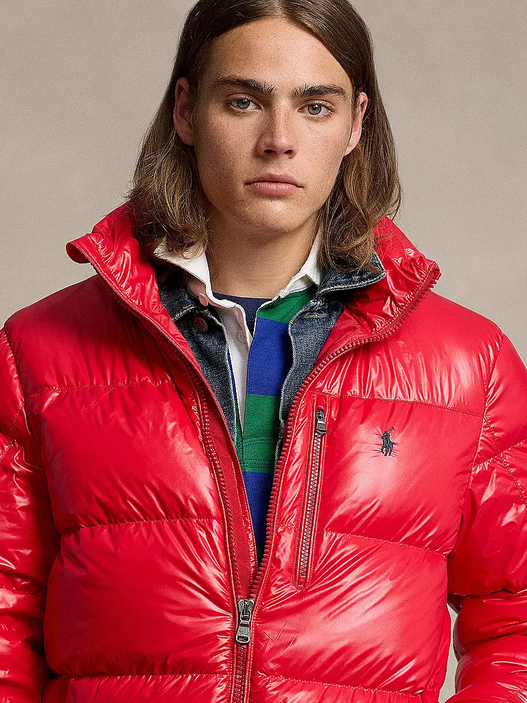 POLO RALPH LAUREN Daunensteppjacke rot