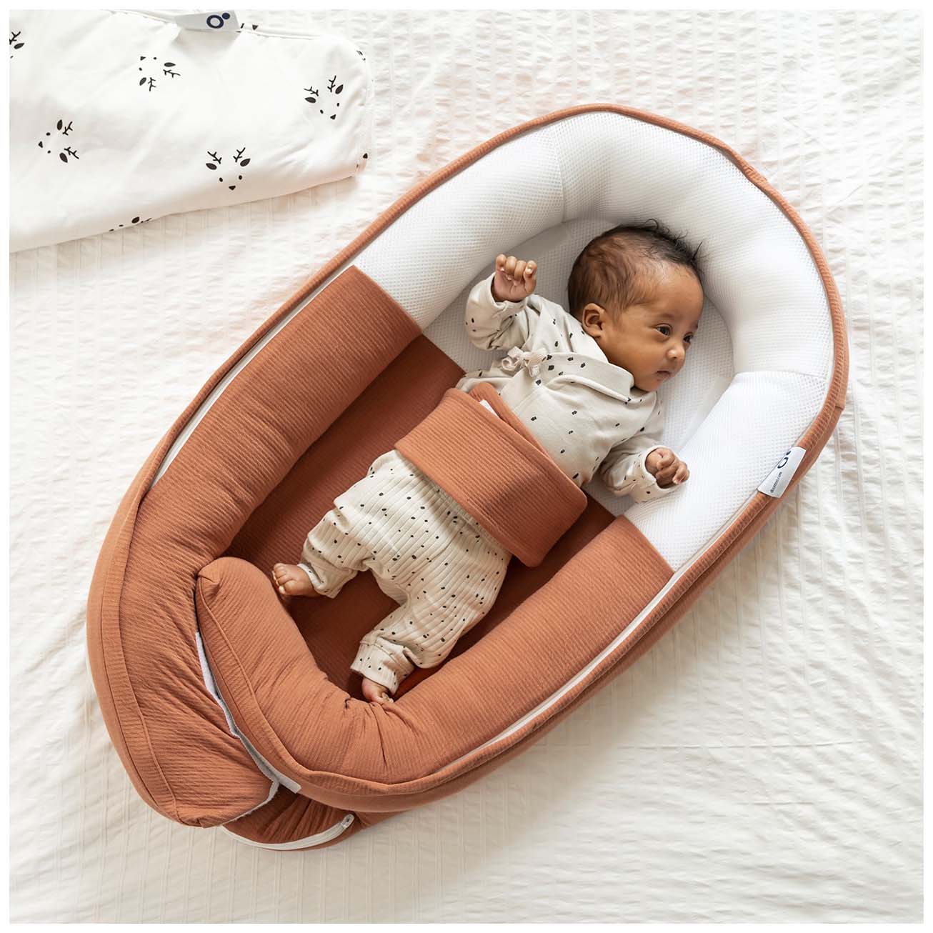 Doomoo cocoon babynestje bruin - babynestjes - Prénatal
