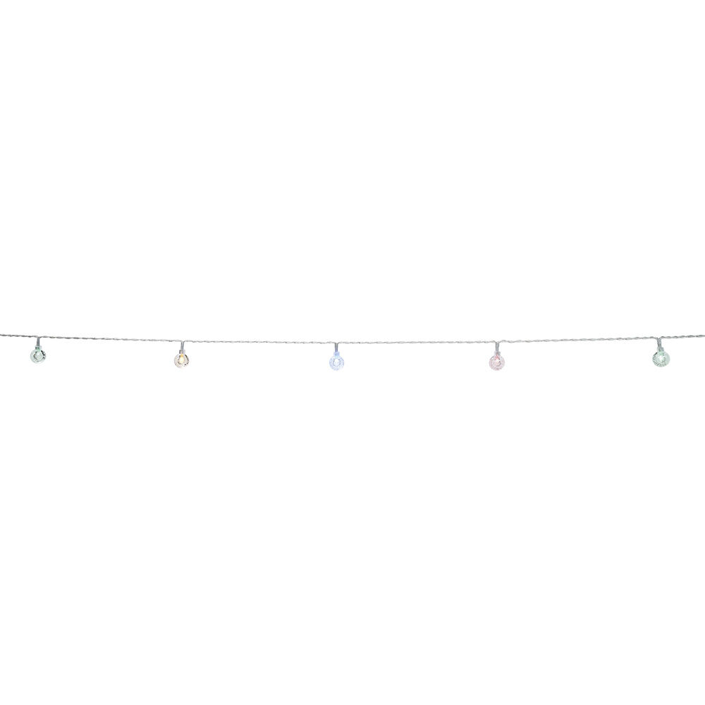 Guirlande solaire boule 30LED multicolore 5,8 m