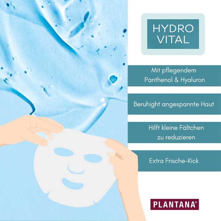 Plantana Hydrovital Ges.Tuchm.Panthenol & Hyaluron, 1 St