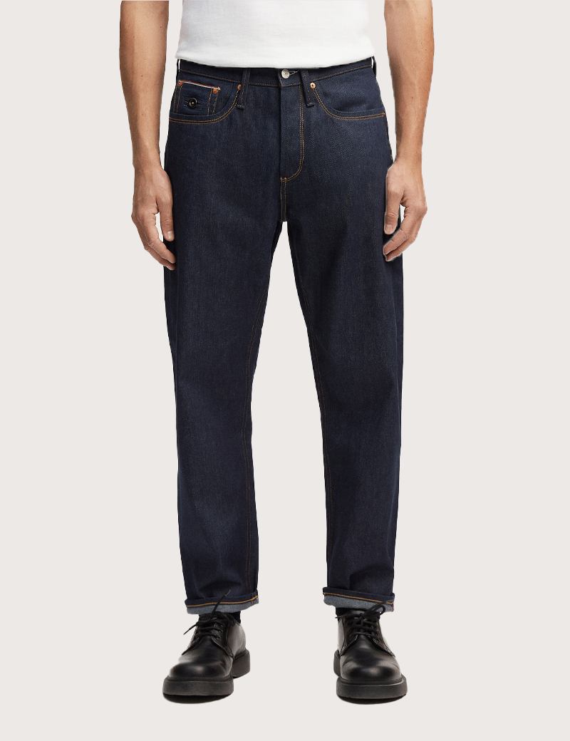 DENHAM JEAN HOMME COUPE RELAX BLEU FONCÉ