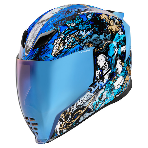 Icon - Casque Airflite 4Horsemen™ Bleu / Noir