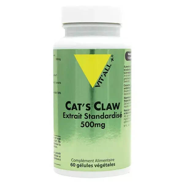 Vit'all+ Unha de Gato 500mg 60 cápsulas vegetais
