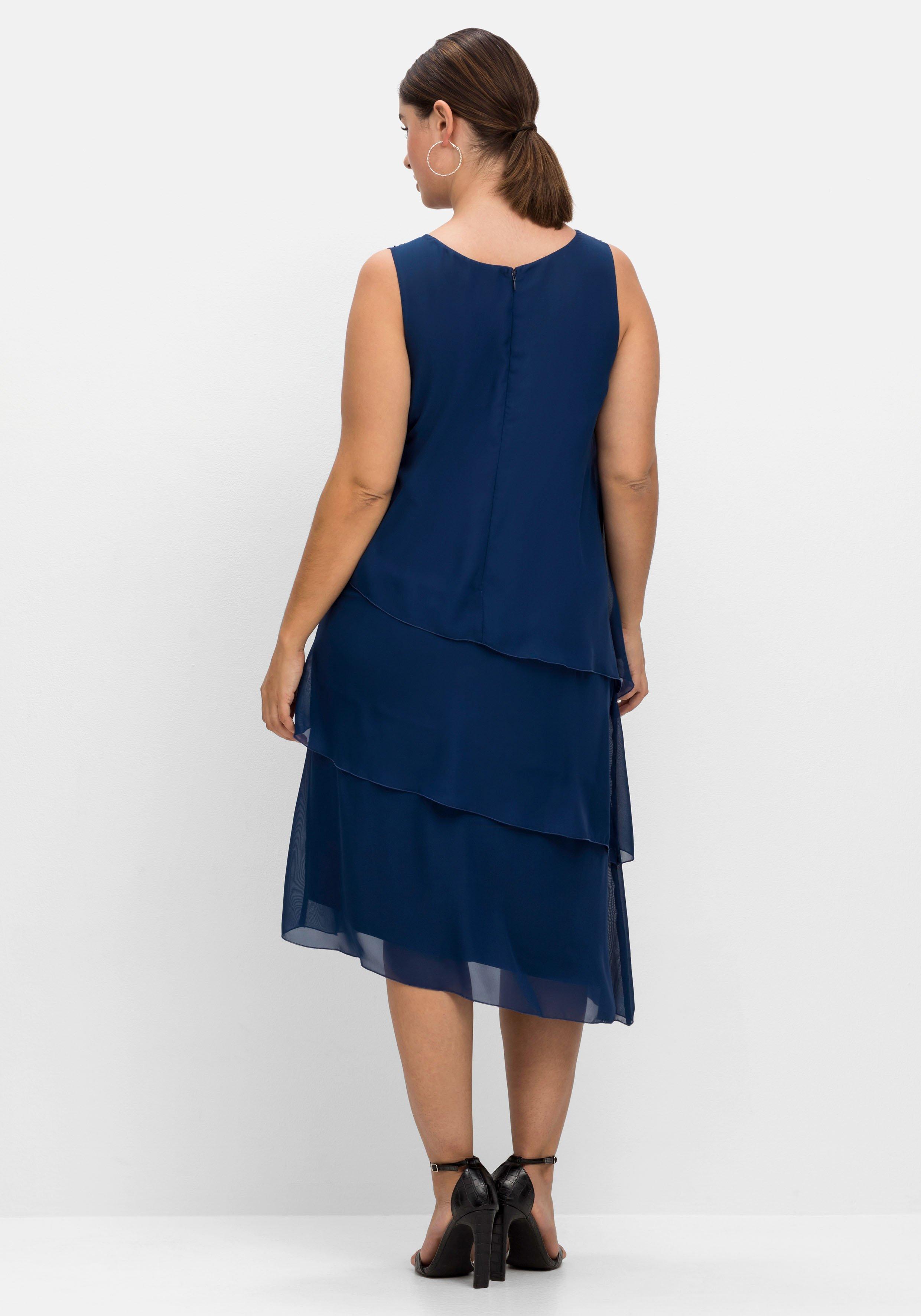 Cocktailkleid im Layerlook, mit Pailletten