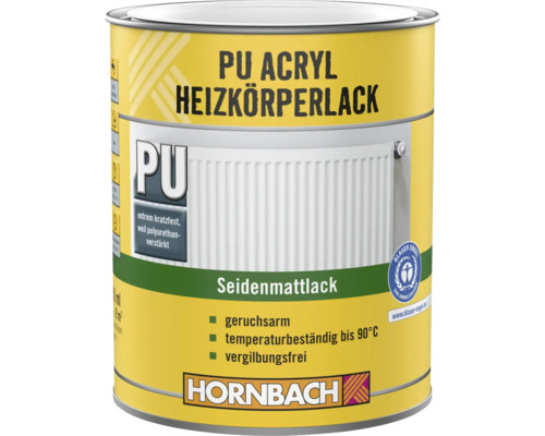 HORNBACH radiatorverf RAL 9010 zuiverwit zijdeglans 2 l