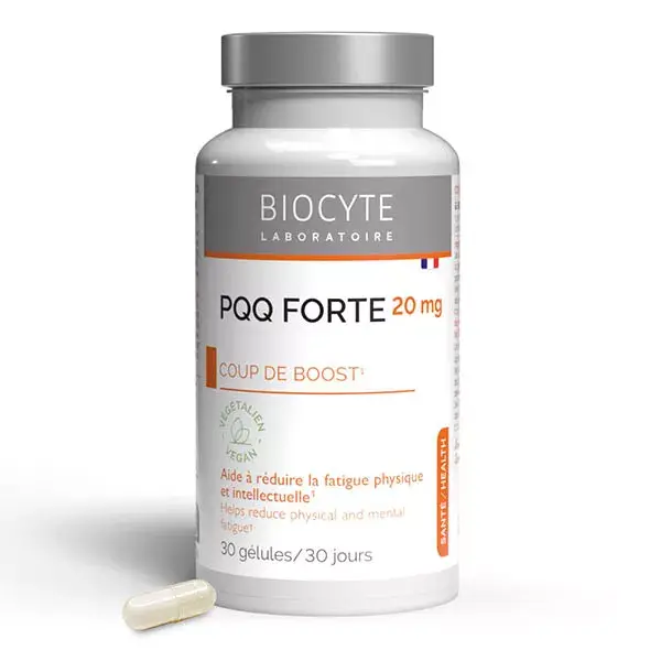 Biocyte PQQ FORTE Boost para Fadiga Física e Mental 30 cápsulas