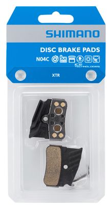 Paire de Plaquettes Métalliques Shimano N04C-MF pour Freins Shimano XTR / Deore XT / SLX