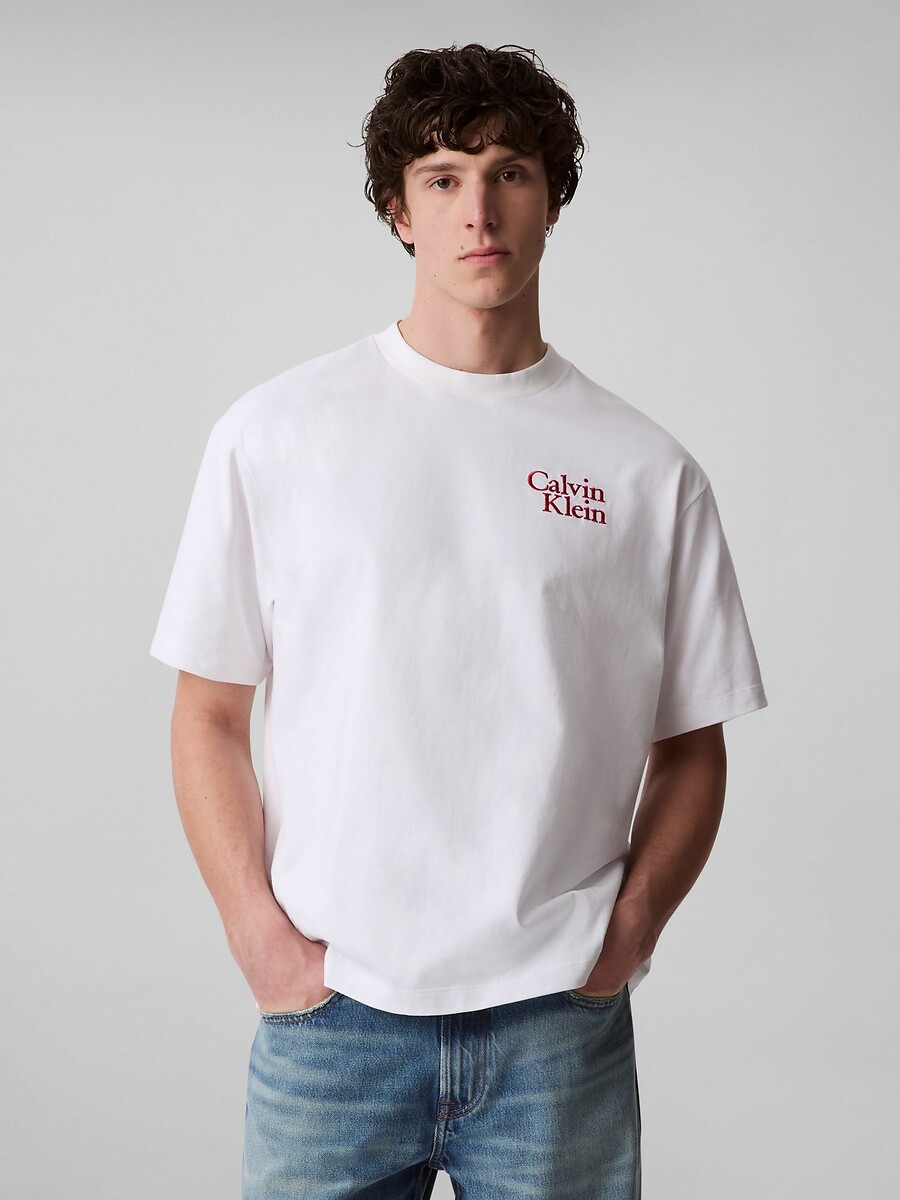 CALVIN KLEIN JEANS<br>Camiseta de manga comprida com logotipo