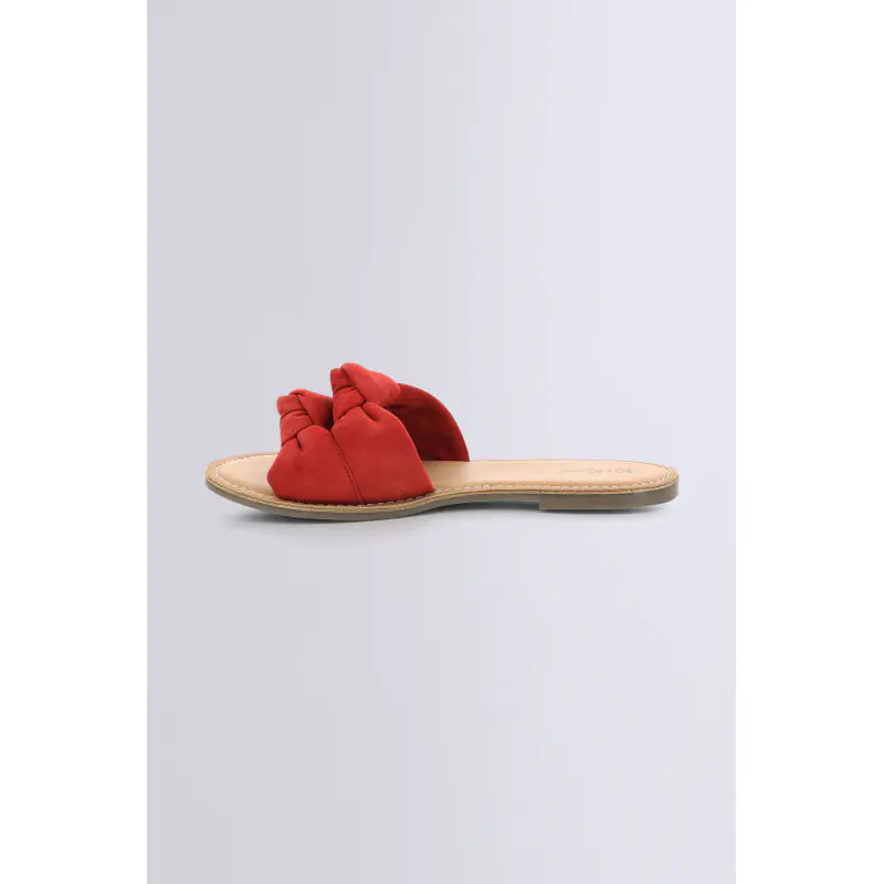 DIVALTO ROUGE Mules Cuir Femme