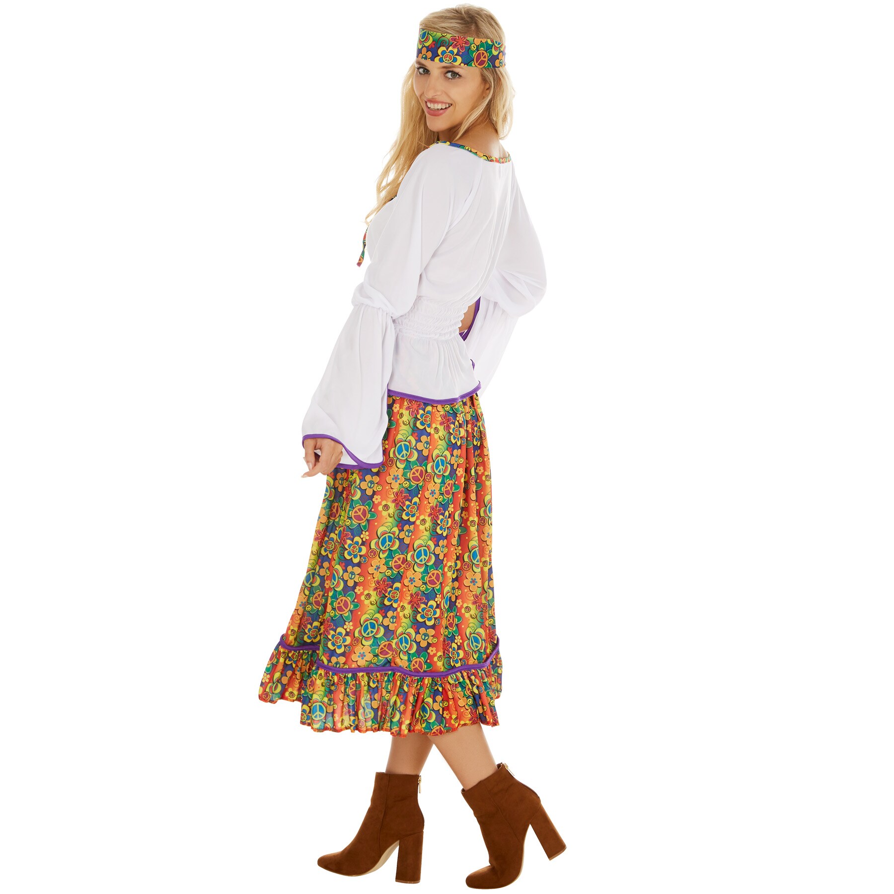 tectake® Frauenkostüm Lady Love & Peace