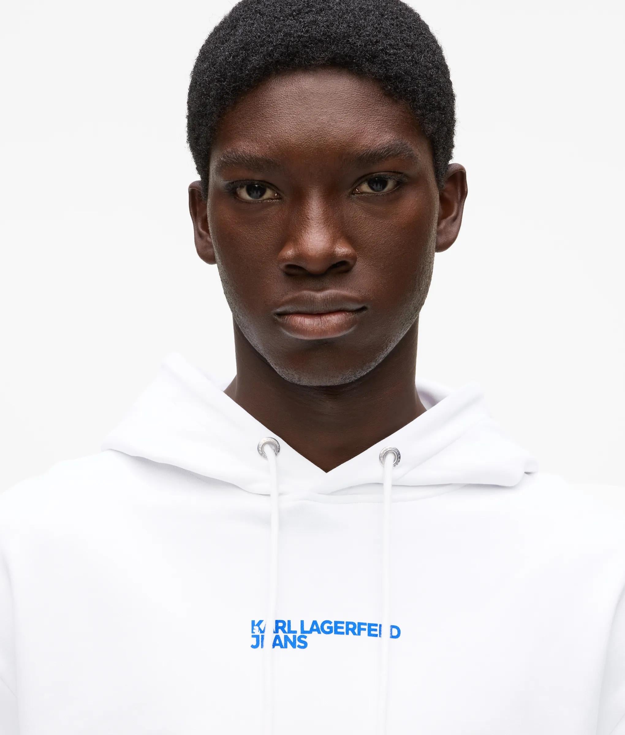 Relaxte hoodie met grafische Karl-print