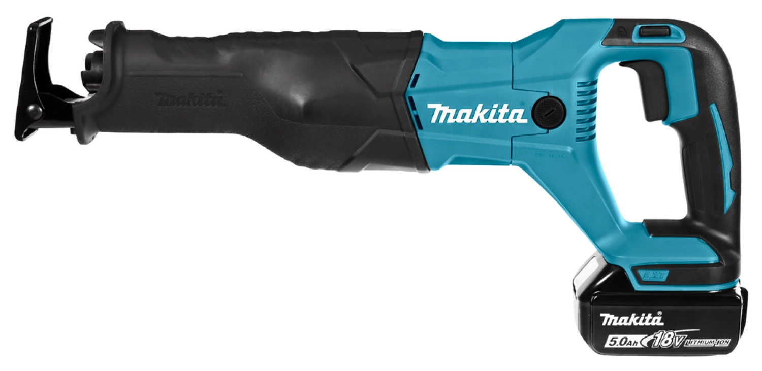 Makita DJR186RTE 18V Li-Ion accu reciprozaag set (2x 5.0Ah accu) in koffer - snelwissel - variabel