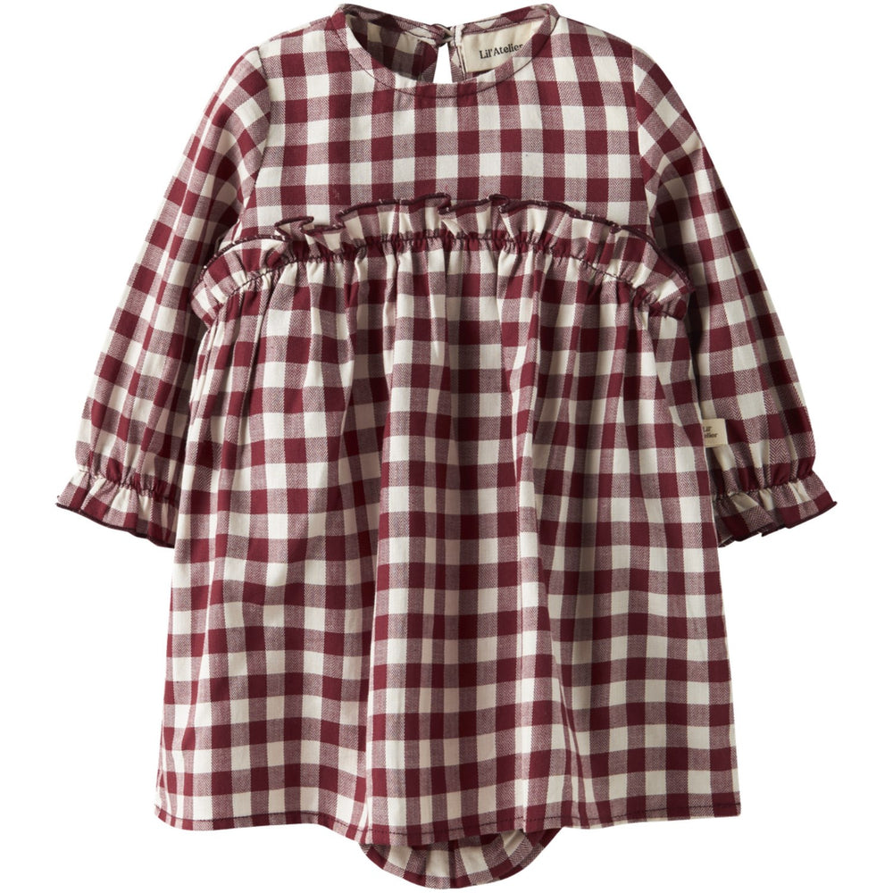 Køb Lil'Atelier Red Dahlia Nbfrio Ls Loose Body Kjole Lil