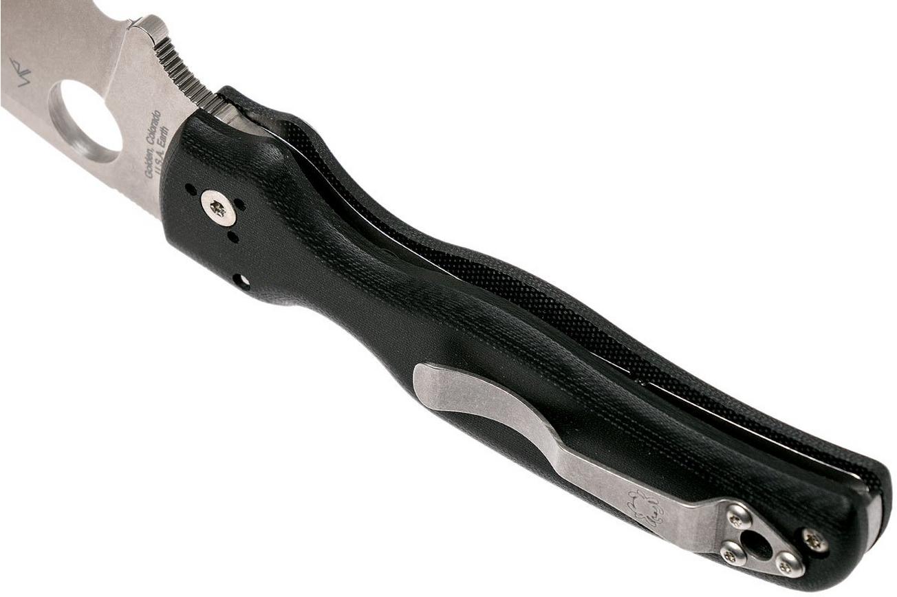 Spyderco Shaman C229GS Serrated zakmes, Sal Glesser design