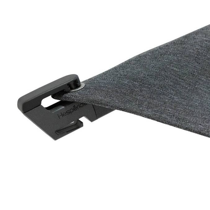 Parasol déporté carré inclinable MELHIA Anthracite / Graphite