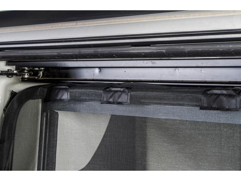 Van Quito Schiebetürenmoskitonetz, Magnet RV, fine-mesh VW Schiebetürenmoskitonetz Magnetreissverschluss, VW Crafter / Grand California, Beifahrerseite (rechts), Maschenweite Fine Mesh