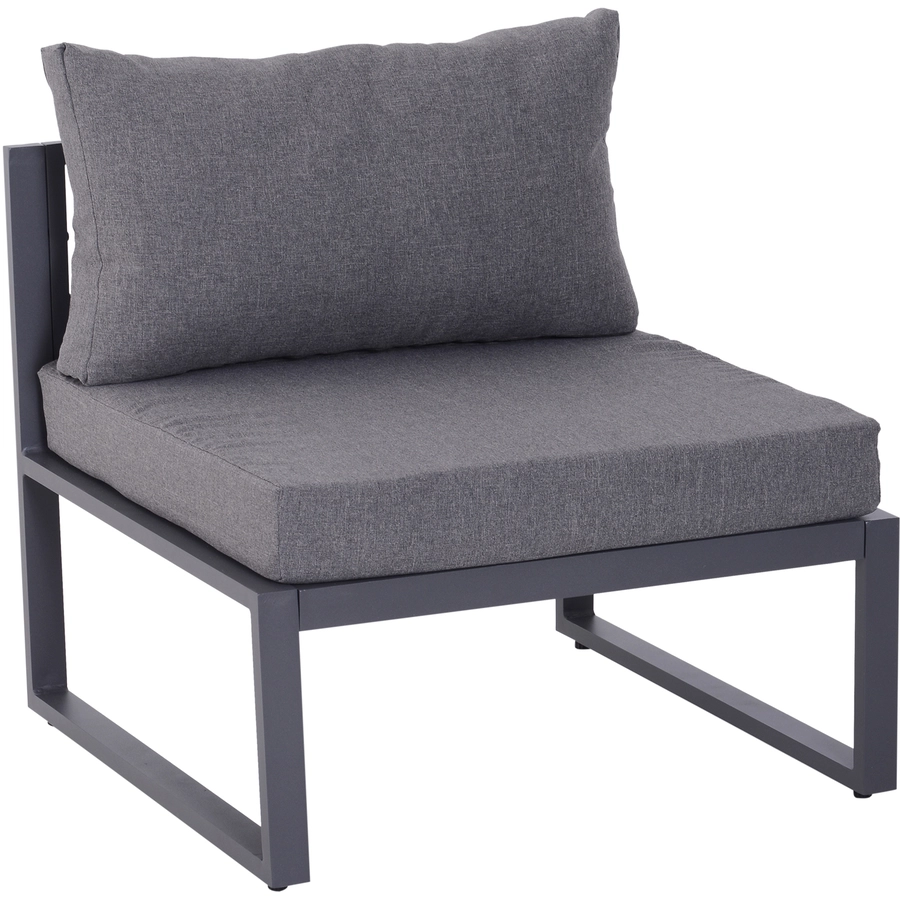 Outsunny Gartengarnitur für 4–5 Personen grau