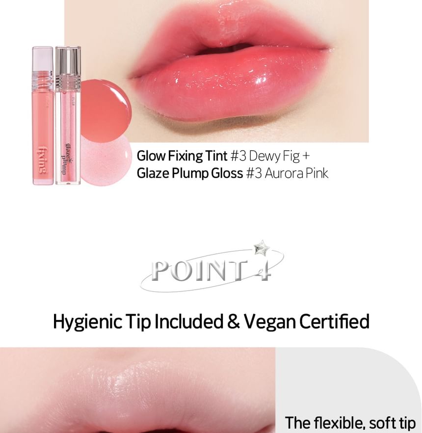 ETUDE - Glaze Plump Gloss - 3 kleuren