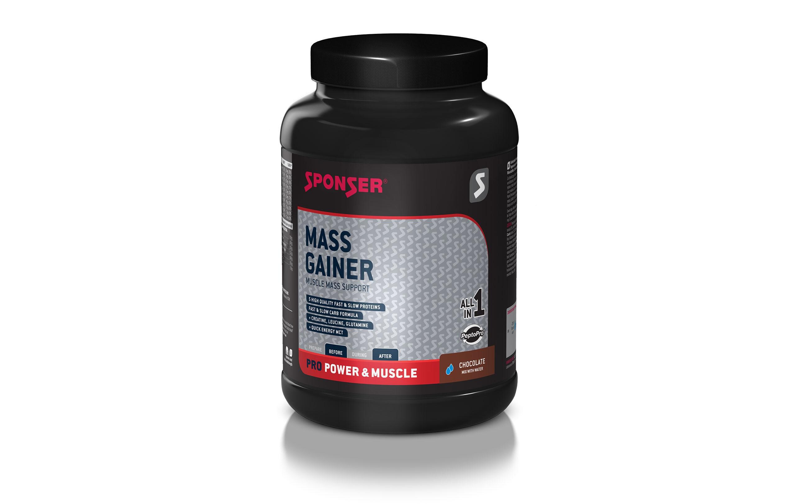 Pulver Mass Gainer Schokolade 1200 gKohlenhydrat-Proteinmischung, Dose mit 1200 g