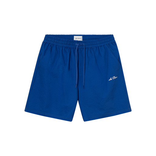 Les Deux Stan Seersucker Badebukser, Surf Blue, XL