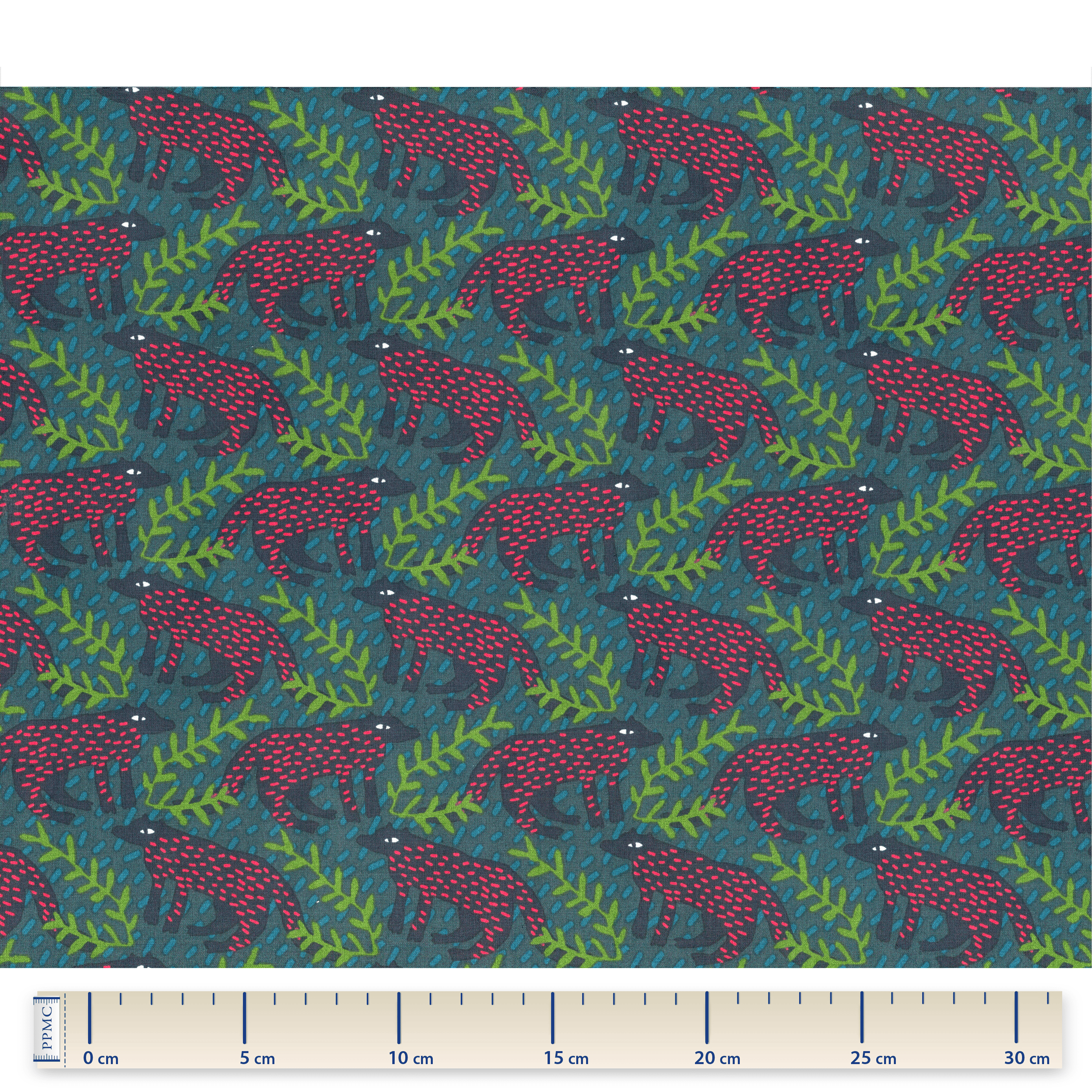 Tissu Coton Au Mètre Loup Des Bois