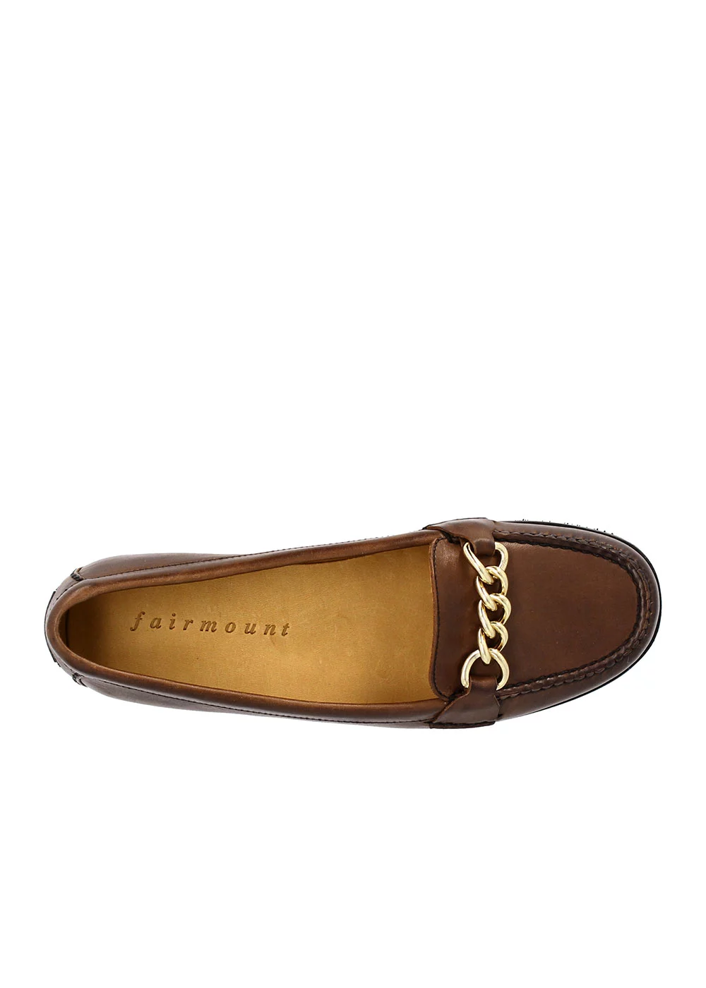MOCASSIN BB CHAIN CUIR MARRON