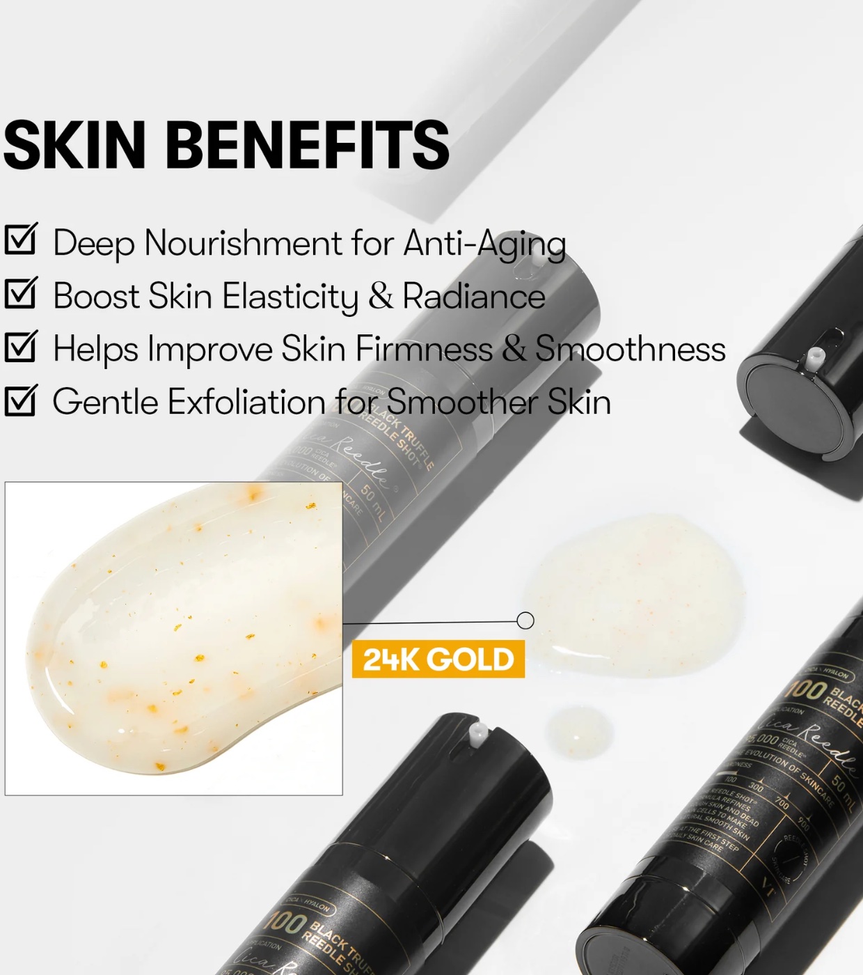 VT Cosmetics - Sérum antienvelhecimento Black Truffle Reedle Shot 100