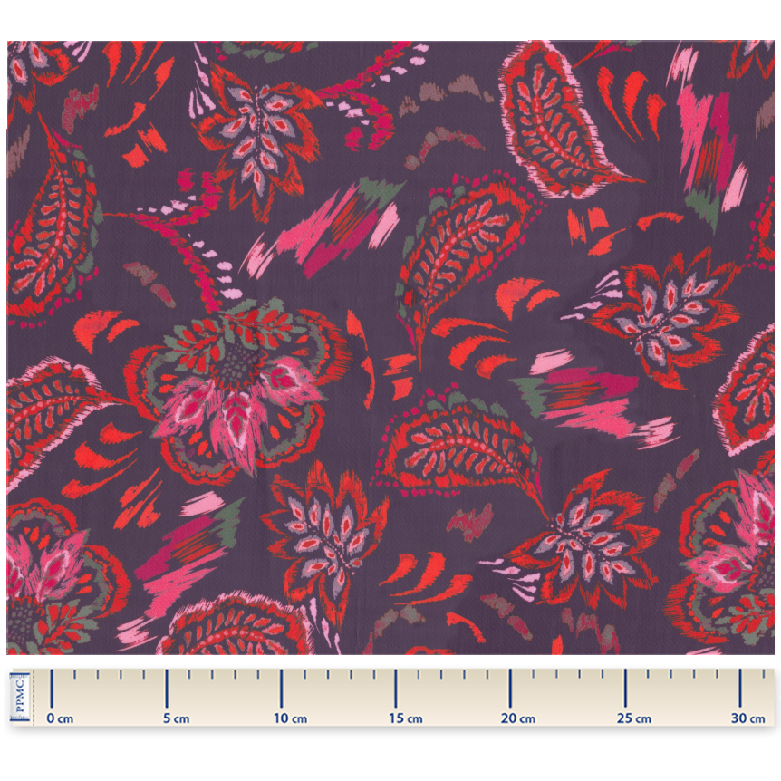 Tissu Enduit Au Mètre Purple D'amour