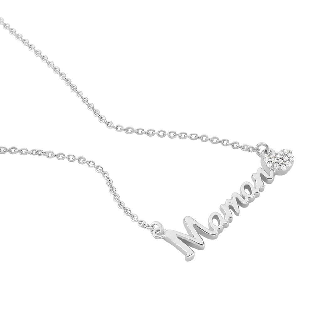 Collier Rera Argent Blanc Oxyde De Zirconium