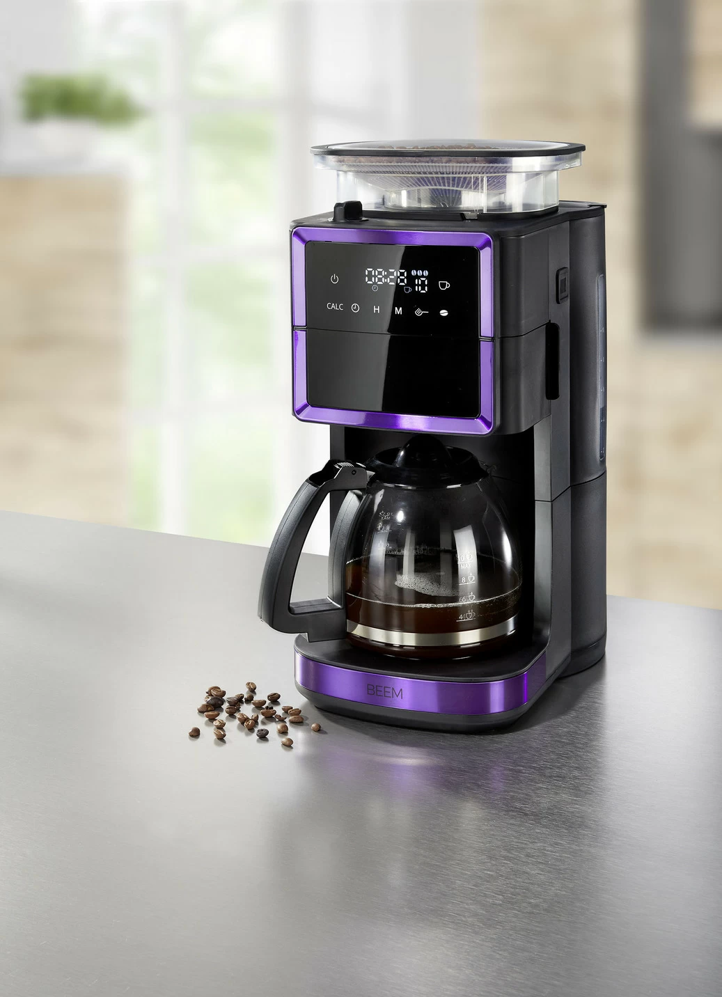 Beem Fresh-Aroma-Perfect III Duo Kaffeemaschine mit Glas- und Thermokanne