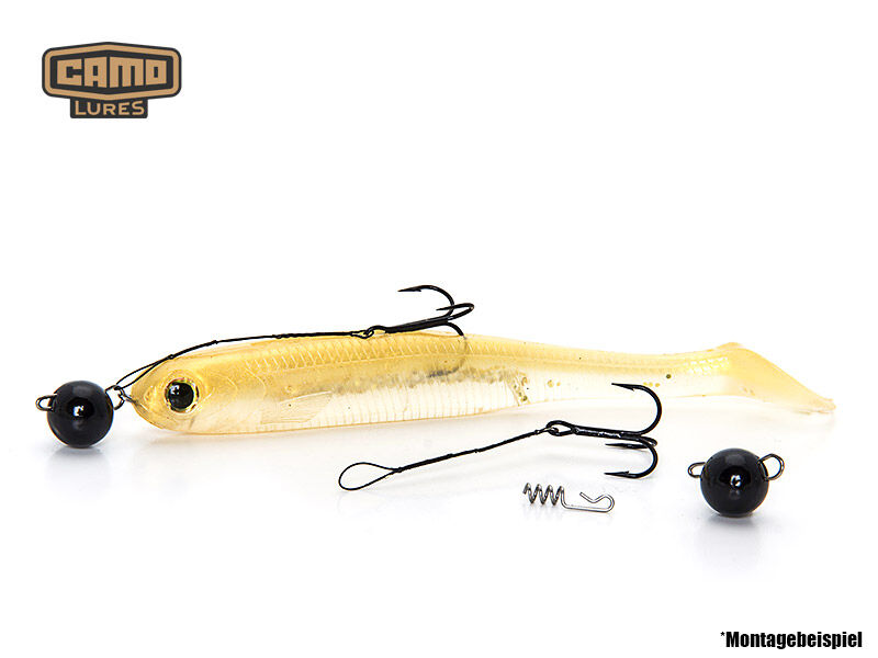 CAMO Tungsten Flexible Head - BLACK 8g (2 Stk.)