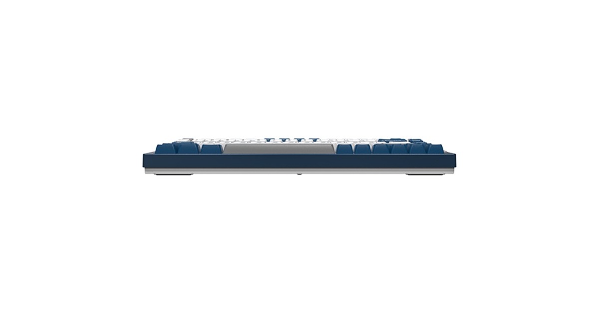 MontechMkey Pro Freedom, toetsenbord  (Donkerblauw/wit, US lay-out, Gateron G Pro Yellow, 75%, Hot-swappable, RGB, Double-Shot PBT, USB-C / 2.4 GHz / Bluetooth 5.2)