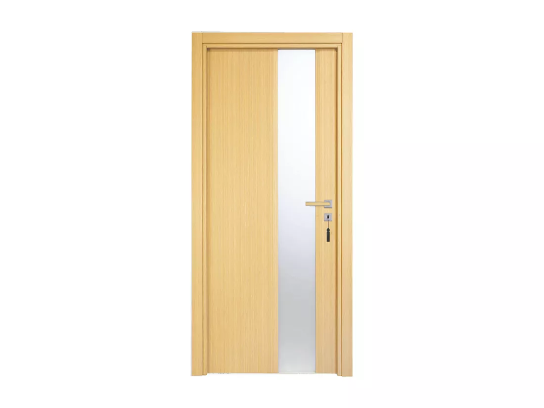 Bloc-porte pose fin de chantier collection Premium Enzo, H.204 x l.83 cm, aspect chêne clair, réversible