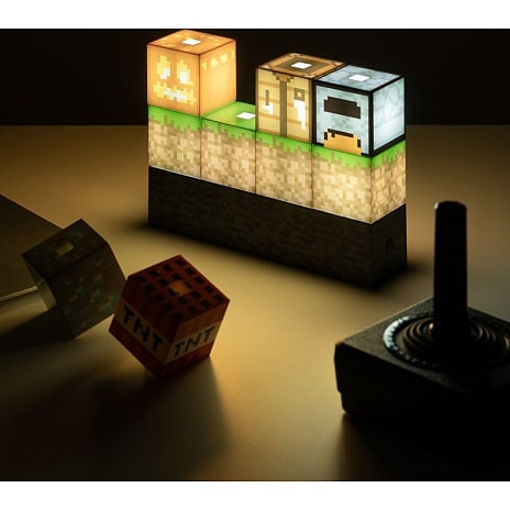 Minecraft lampe - multifarvet