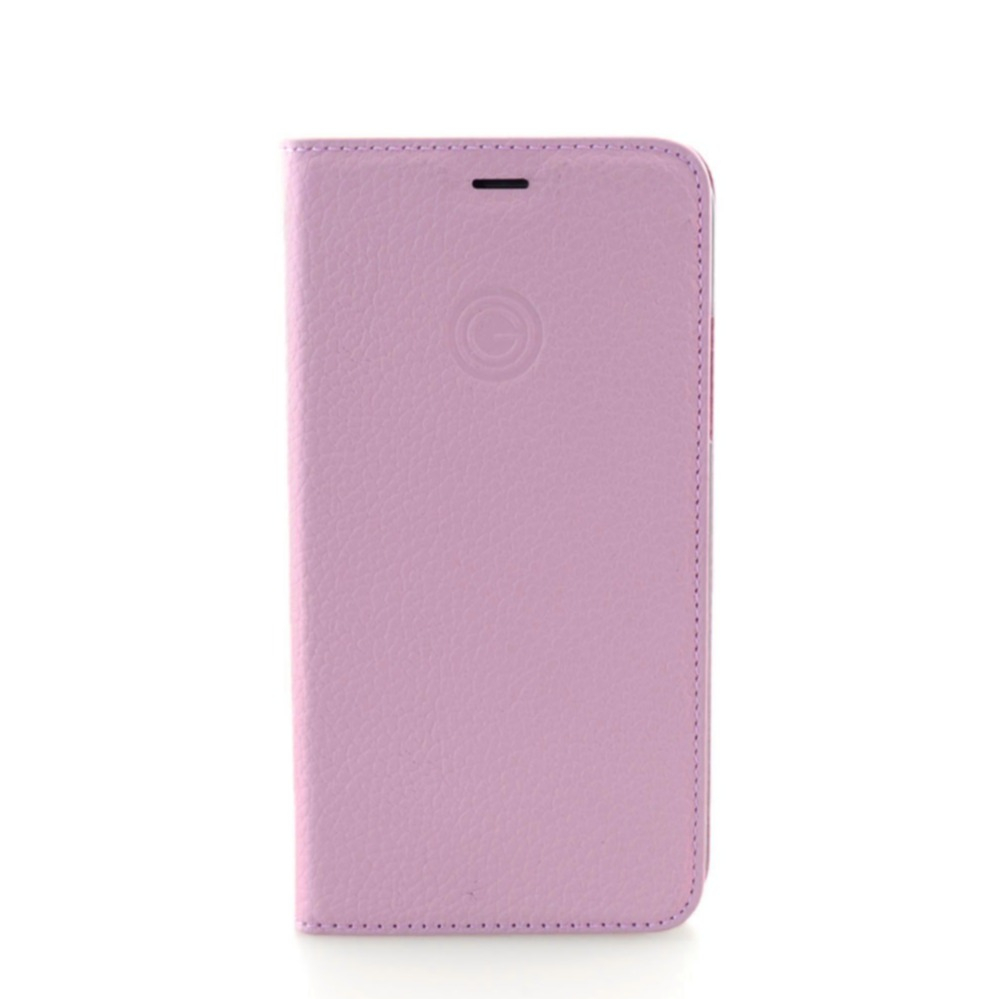 iPhone 13 Echtleder Book Case Tasche Flip Cover Hand Made (MARCIP13-M02) - Rosa