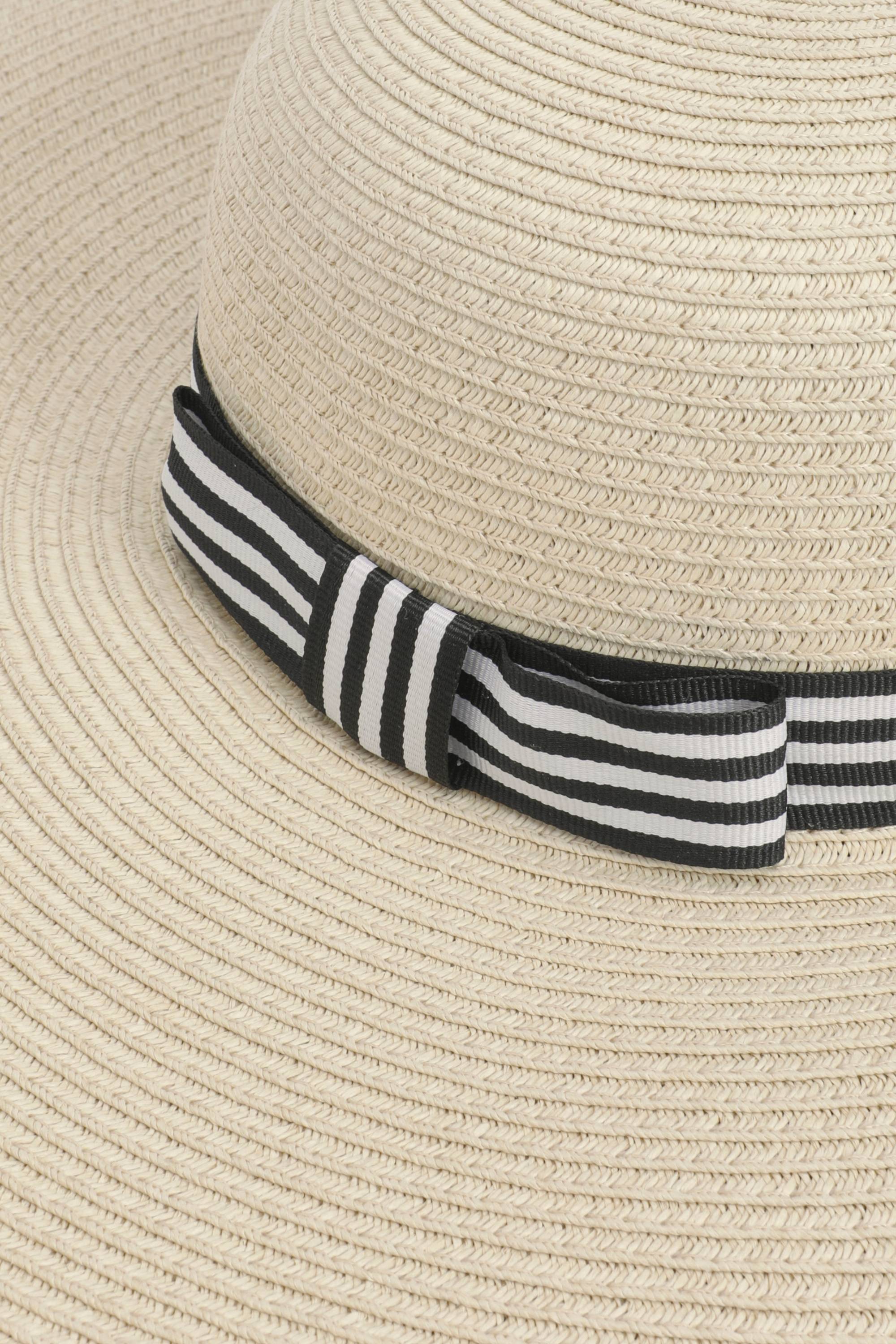 KarenMillen Chapeau de Plage Souple Naturel