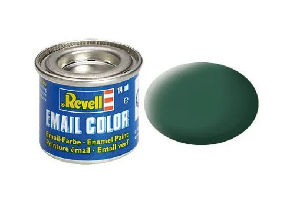 Revell Dark green, mat 14 ml-tin, Grøn, 1 stk